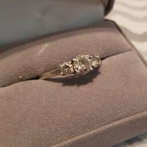 Womens three stone ring